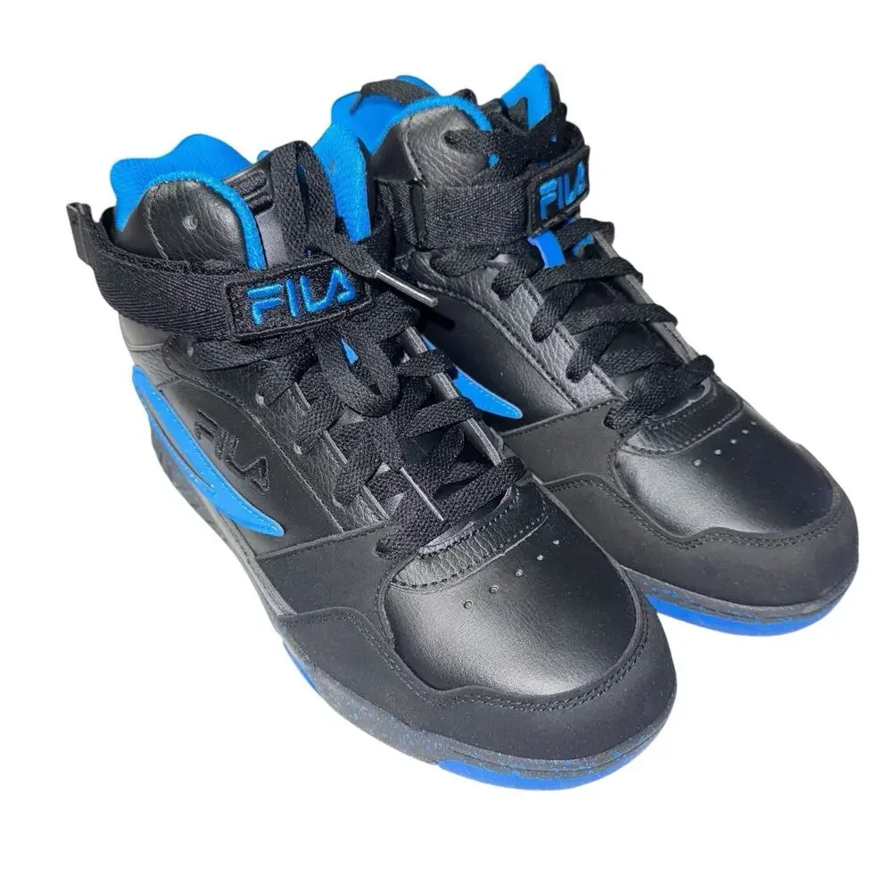 FILA MULTIVERSE Black and Blue Youth Strap shoes SZ/ 5.5